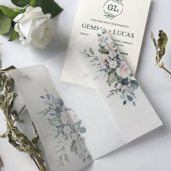 Tờ ruột gấp đôi, giấy can trong mờ